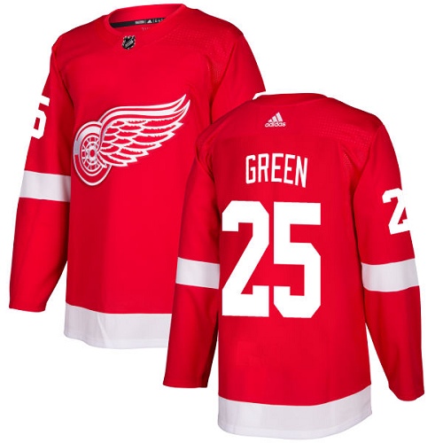 Adidas Red Wings #25 Mike Green Red Home Authentic Stitched NHL Jersey